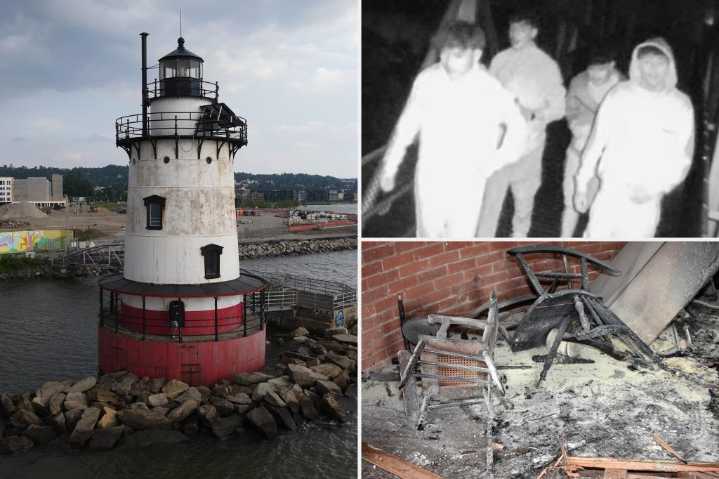 3 teens arrested for trashing and burning historic Sleepy Hollow lighthouse in 'heartbreaking' fire