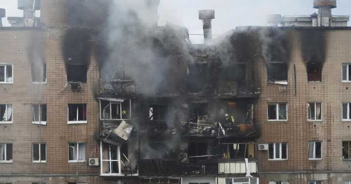 Russian drones and missiles target Ukraine's eastern city of Kharkiv, killing 3, officials say
