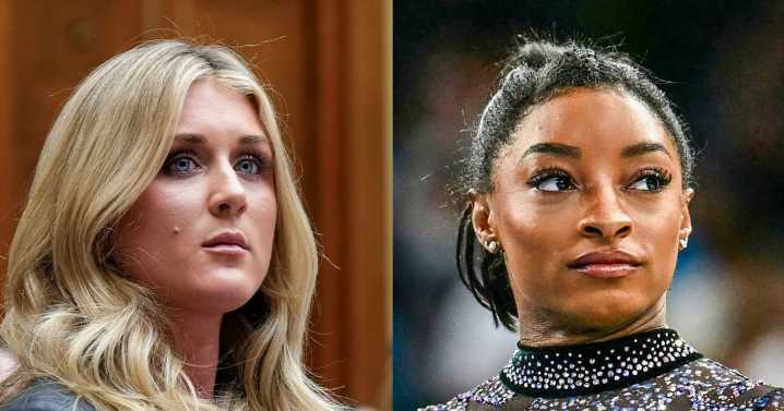 Simone Biles calls Riley Gaines 'sick' over criticism of transgender athletes