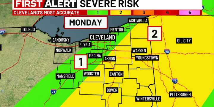 19 First Alert Weather Day Monday: Potential for severe storms