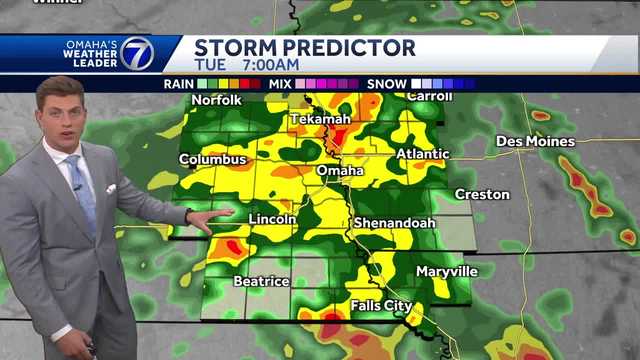 A rainy Tuesday for Omaha