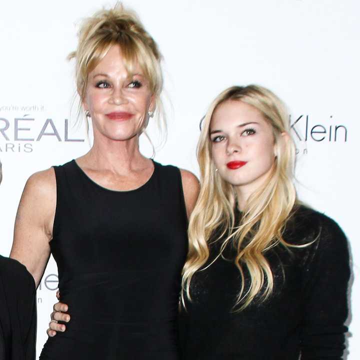 Melanie Griffith, Antonio Banderas' Daughter Stella in Rare Photo
