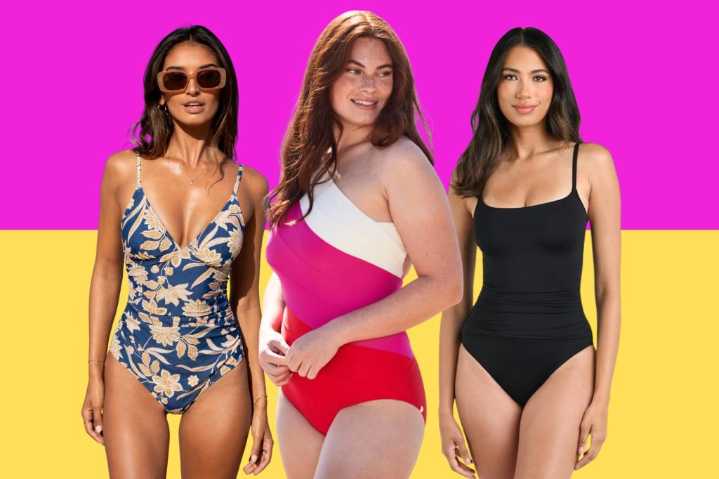 11 best tummy control swimsuits that support but still serve