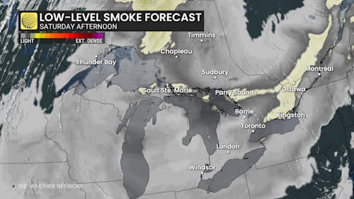 Cleaner air to soon sweep out wildfire smoke in southern Ontario