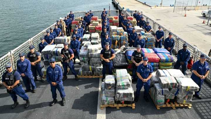 GALLERY: U.S. Coast Guard seizes over 10 tons of cocaine, marijuana in Caribbean Sea