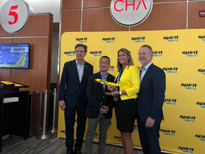 Spirit Airlines Takes Off in Chattanooga with First-Ever Nonstop Flights to Newark and Orlando