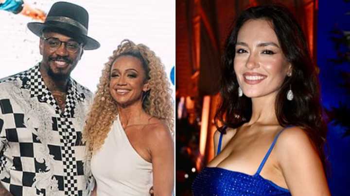 Kate Abdo and Albanian Laura Woods steal the show at glamorous event as CBS Sports star is joined by husband Malik Scott