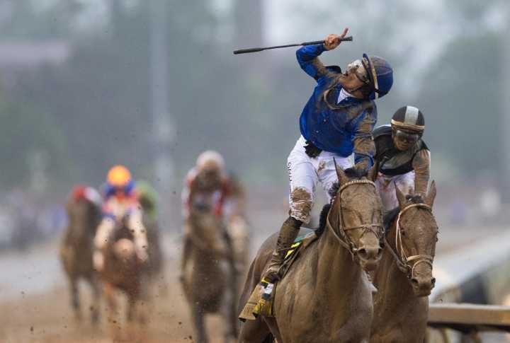 After skipping Preakness, what is expected from Sovereignty in Belmont?