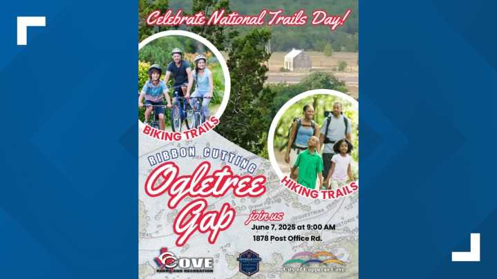 Ogletree Gap Hike & Bike Trail ribbon-cutting set for June 7 in Copperas Cove