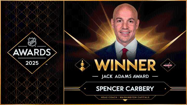 Carbery of Capitals wins Jack Adams Award as top coach