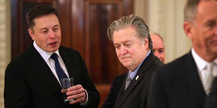 Steve Bannon Says He’s Advising Trump to Investigate Elon Musk: ‘He Should Be Deported From the Country Immediately’ | Donald Trump, Elon Musk, Politics, Steve Bannon | Just Jared: Celebrity News and 