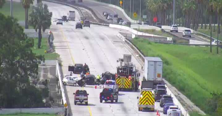Crash with injuries reported at mile marker 262 on I