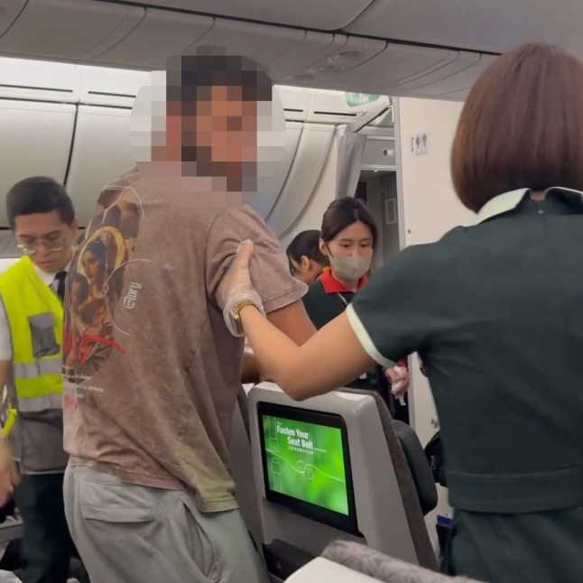 ‘Drunk’ man kicked off plane for ‘vomiting on passenger’ just before 13