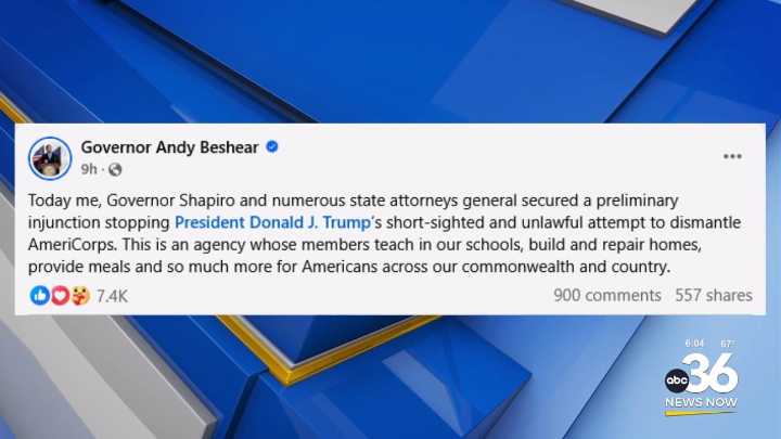 Gov. Beshear files preliminary injunction against Trump administration