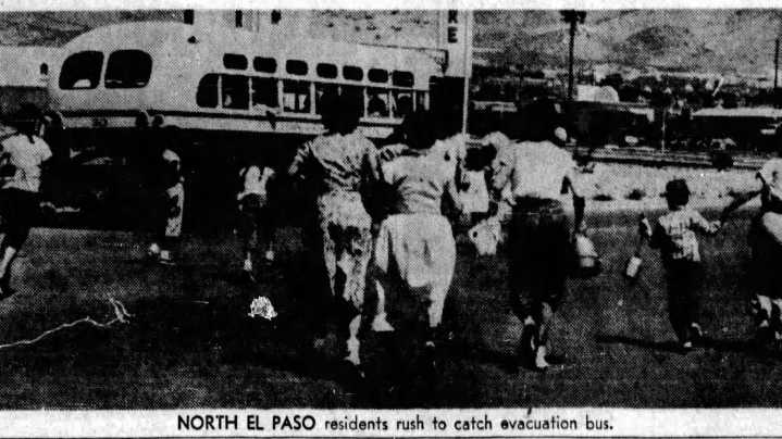 5000 El Pasoans in 1000 cars fled into the desert in 1955 air
