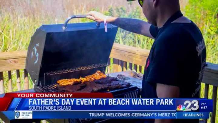 Father's Day Beach Water Park BBQ Cook