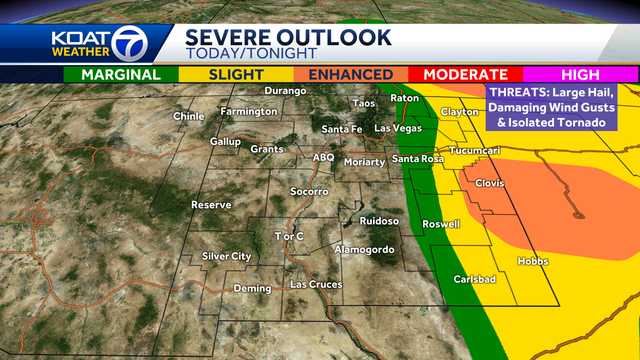 Severe weather likely in eastern New Mexico on Friday