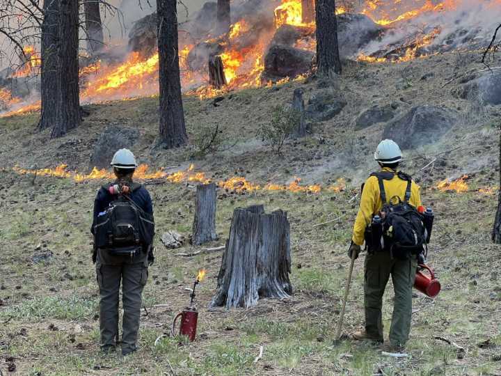 Two more prescribed burns planned Tuesday SW of Sisters and SW Crescent; smoke precautions urged