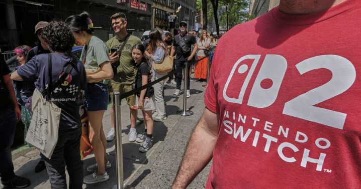 Fans around the world queue up in long lines for the highly anticipated Nintendo Switch 2 launch
