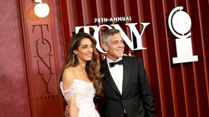 Amal Clooney Is Dripping in Pearls at the 2025 Tony Awards