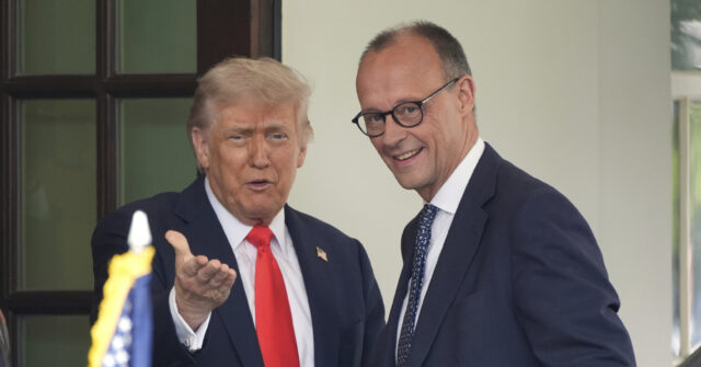 Watch: Trump Welcomes Germany's New Leader to Oval Office