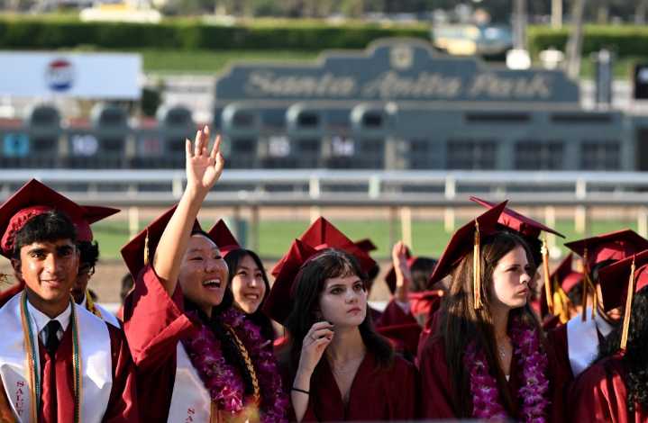 Arcadia High School’s Class of 2025 graduates cheer each other into the future