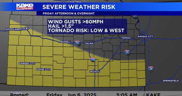 Another round of severe storms possible for KAKEland
