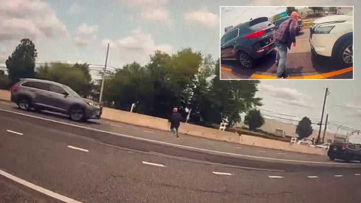 Suspect bolts across South Jersey highway to evade arrest in wild video