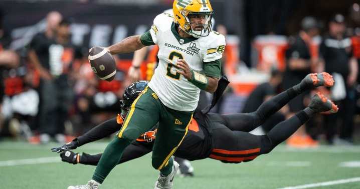 Rourke throws three TDs, B.C. Lions dump Edmonton Elks 31