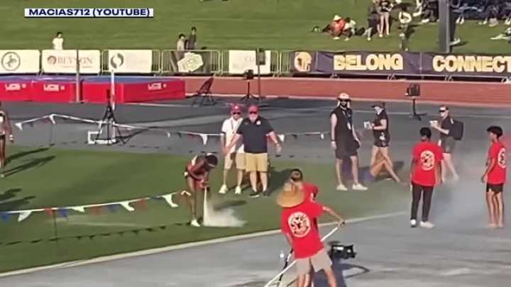 Civil rights leaders want CIF to reinstate gold medal to track star after fire extinguisher celebration