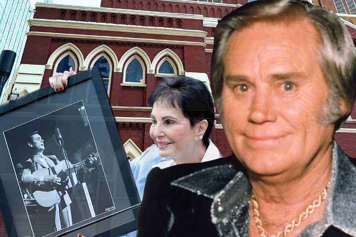 George Jones' Widow Helps Unveil His New Statue