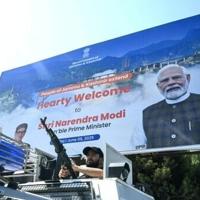 India's Modi arrives in Kashmir to open strategic railway