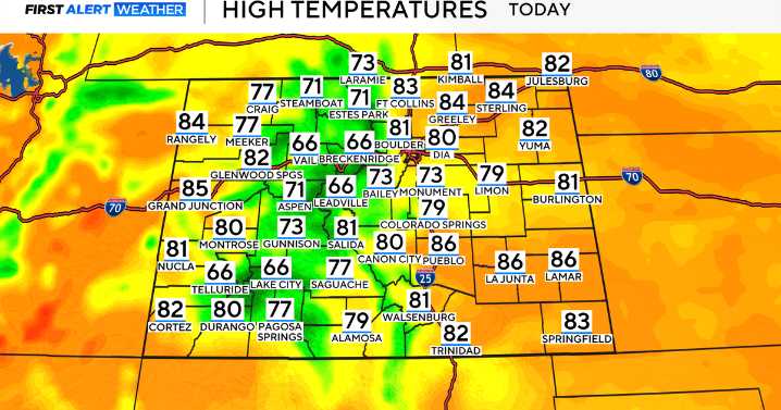 Sunshine returns Saturday across Colorado before rain returns