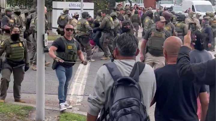 Paramount ICE protests: Day 2 of tension between demonstrators, feds across Los Angeles