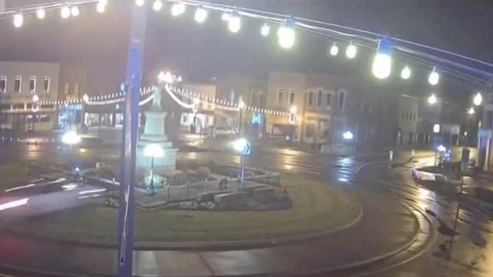 DUI arrest made after damaging Lebanon square airborne crash