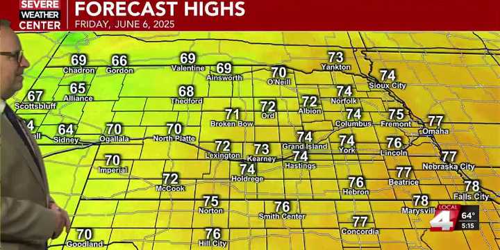 After a cool and damp Thursday, a little more sun tomorrow will make for a warmer day