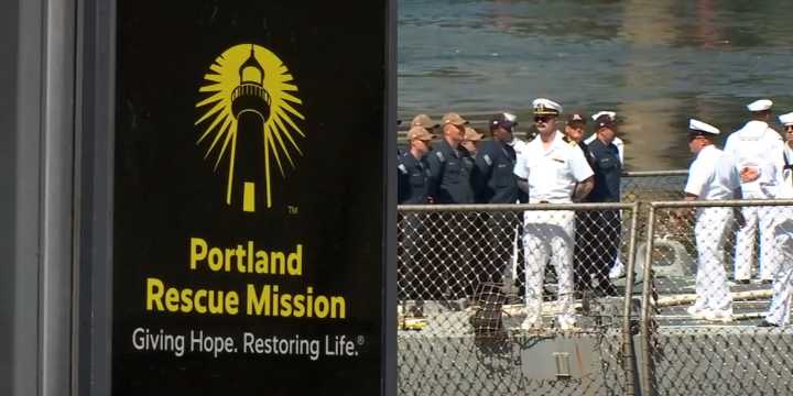 Sailors in town for Fleet Week will help serve meals at Portland Rescue Mission