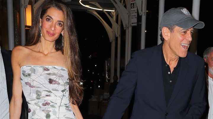 Amal Clooney and George Clooney Enjoy a Lively Date Night
