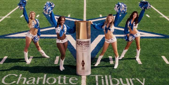 Charlotte Tilbury Announces Partnership With the Dallas Cowboys Cheerleaders