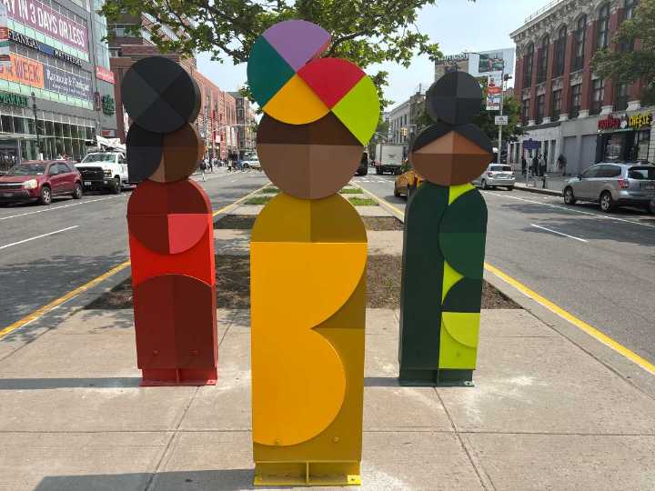 DOT unveils public art installation ‘Aunties’ in Harlem