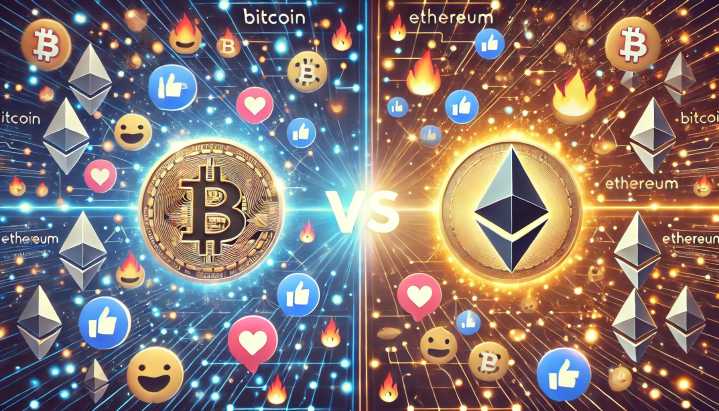 Bitcoin Vs Ethereum: Who’s Social Media Rooting For?