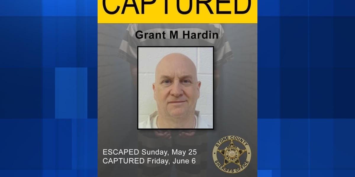 Stone County: Escaped Arkansas inmate captured