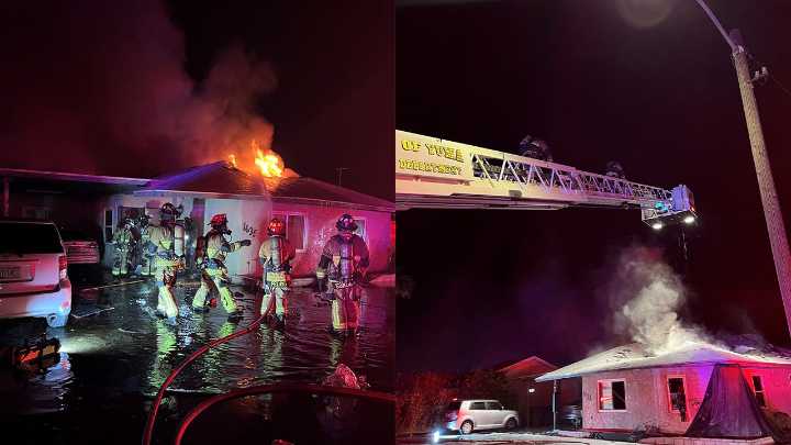 Two Arizonans with gunshot wounds pulled out of a burning home