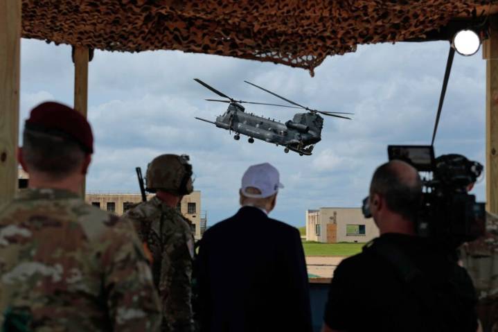An unrestrained Trump defends deploying military to Los Angeles during Fort Bragg visit