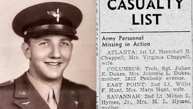 Remains of WWII navigator identified after 80 years