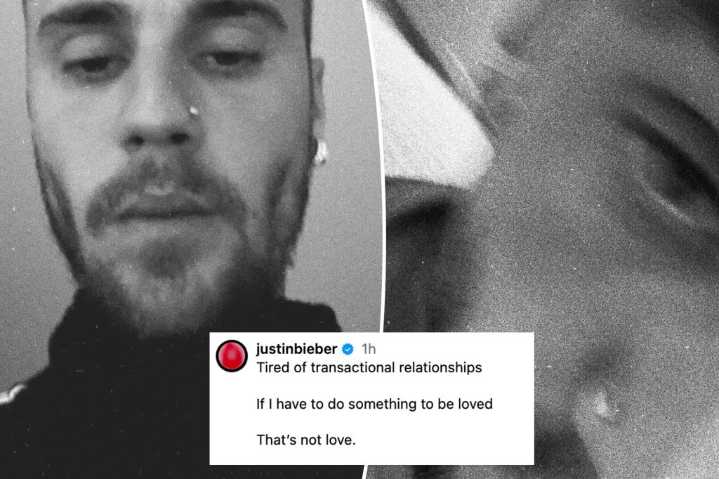 Justin Bieber posts cryptic message about 'transactional relationships' after fans begged him to 'get help'