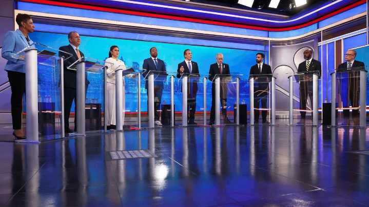 Fellow candidates assail Former Gov. Andrew Cuomo at New York City mayoral primary debate