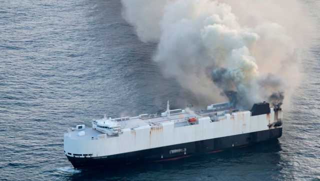 Cargo ship fire off Alaska prompts major rescue and salvage