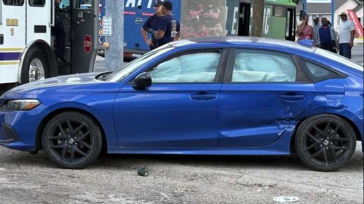 One injured after CATS bus, car collide on Highland Road