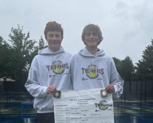 Century’s Daniel and Liam McGee were nearly unbeatable on the court on the way to a second state doubles title